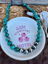 Load image into Gallery viewer, 10MM Composite Turquoise With Navajo Pearls
