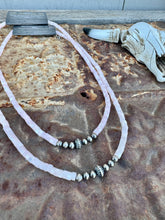 Load image into Gallery viewer, Pink Shell Necklace With Navajo Pearls
