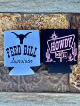 Load image into Gallery viewer, Can Cooler - Howdy Motel /// Feed Bill Survivor
