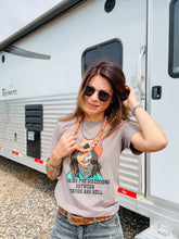 Load image into Gallery viewer, Between Heaven &amp; Hell Cowgirl Tee
