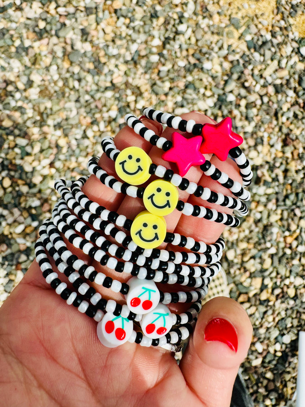 Checkered Stretchy Bracelet