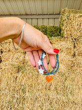 Load image into Gallery viewer, Blue Sparkle Bracelets, Stars Or Heart
