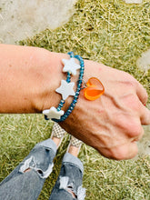 Load image into Gallery viewer, Blue Sparkle Bracelets, Stars Or Heart
