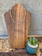 Load image into Gallery viewer, Turquoise Nugget Choker With Aura Glass

