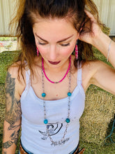 Load image into Gallery viewer, Large Turquoise Beads Chain Necklace
