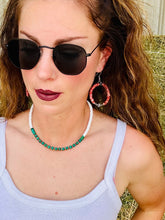Load image into Gallery viewer, Green Turquoise Choker With Navajo Pearls
