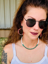 Load image into Gallery viewer, Green Turquoise Choker With Navajo Pearls
