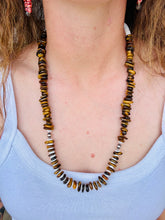 Load image into Gallery viewer, Navajo Pearl Necklace Tigers Eye
