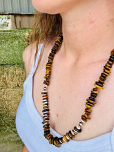 Load image into Gallery viewer, Navajo Pearl Necklace Tigers Eye
