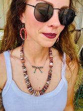 Load image into Gallery viewer, Navajo Pearl Mini Bow Tie Choker
