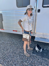 Load image into Gallery viewer, 4 Of Hearts Cowhide Purse
