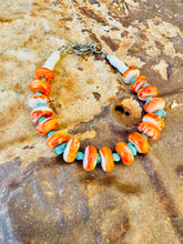 Load image into Gallery viewer, Big Orange Spiny Oyster Bracelet
