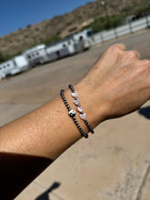 Load image into Gallery viewer, Navajo Pearl Bracelet With Hearts Or Yin Yang
