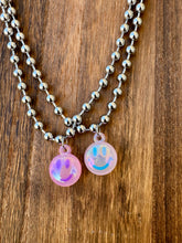 Load image into Gallery viewer, Bubble Smiley Necklace On 6MM Ball Chain
