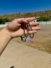 Load image into Gallery viewer, Bubble Smiley Necklace On 6MM Ball Chain
