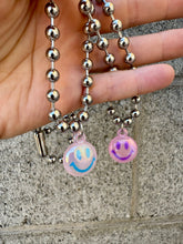 Load image into Gallery viewer, Bubble Smiley Necklace On 6MM Ball Chain
