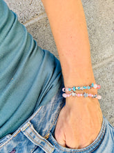 Load image into Gallery viewer, Rose Quartz &amp; Turquoise Bracelets
