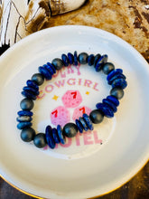 Load image into Gallery viewer, Blue Lapis Bracelet With Hematite
