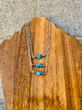 Load image into Gallery viewer, Genuine Turquoise Bar Choker With 4MM Navajo Pearls
