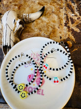 Load image into Gallery viewer, Checkered Hoops/ Cherries or Smiley
