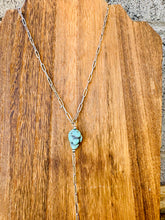 Load image into Gallery viewer, Turquoise Nugget Lariat Necklace
