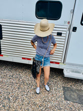 Load image into Gallery viewer, Center Conchos Crossbody Purse
