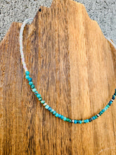 Load image into Gallery viewer, 3MM Turquoise Choker &amp; Navajo Pearls With Seed Beads
