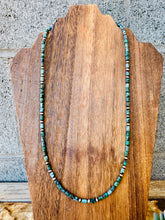 Load image into Gallery viewer, 24&quot; Long Turquoise Necklace With 4MM Navajo Pearls
