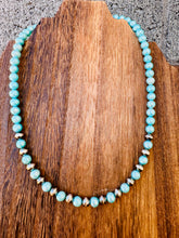 Load image into Gallery viewer, 6MM Navajo Pearls With Turquoise Fresh Water Pearls
