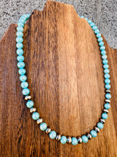 Load image into Gallery viewer, 6MM Navajo Pearls With Turquoise Fresh Water Pearls
