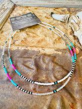 Load image into Gallery viewer, 90s Neon Seed Bead Choker
