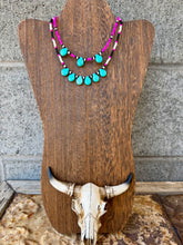 Load image into Gallery viewer, Turquoise Teardrop Choker
