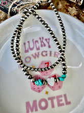 Load image into Gallery viewer, Navajo Pearl Bracelets With Opal Heart
