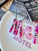 Load image into Gallery viewer, Double Pink Bar Earrings With Navajo Pearls
