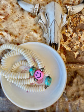 Load image into Gallery viewer, Genuine Turquoise Bracelets + Smiley Bracelet
