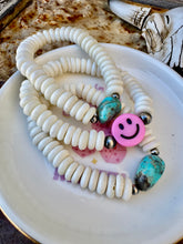Load image into Gallery viewer, Genuine Turquoise Bracelets + Smiley Bracelet
