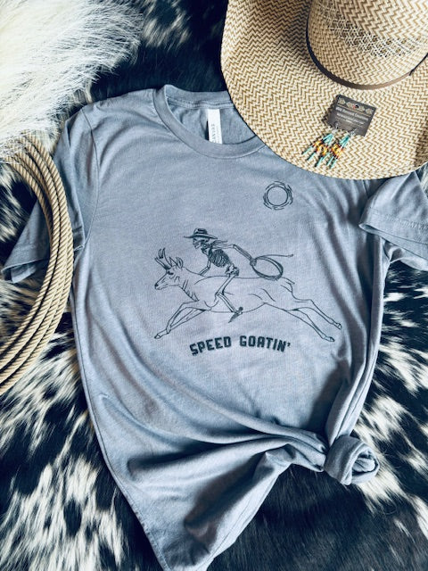 Speed Goatin Western Graphic Tee