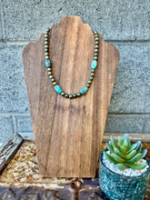 Load image into Gallery viewer, Pyrite And Turquoise Necklace
