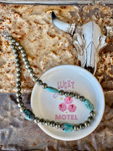 Load image into Gallery viewer, Pyrite And Turquoise Necklace

