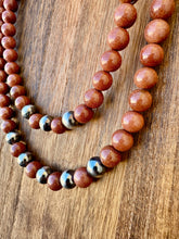 Load image into Gallery viewer, Navajo Pearl Necklace with Sandstone
