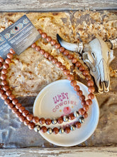 Load image into Gallery viewer, Navajo Pearl Necklace with Sandstone
