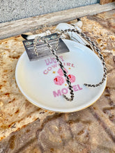 Load image into Gallery viewer, Sterling Silver Chain Hoop Earrings
