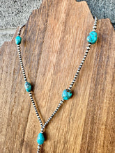 Load image into Gallery viewer, Navajo Pearl Lariat Necklace With Turquoise
