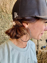 Load image into Gallery viewer, Sterling Silver Chain Hoop Earrings
