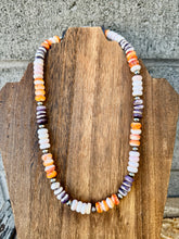 Load image into Gallery viewer, Orange Spiny Oyster / Purple Spiny Oyster / Conch Shell Necklace

