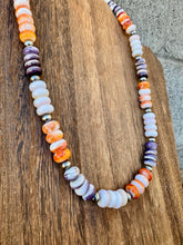 Load image into Gallery viewer, Orange Spiny Oyster / Purple Spiny Oyster / Conch Shell Necklace
