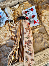 Load image into Gallery viewer, Cowgirl Card Keychain- MORE COWS / COWS OVER COWBOYS
