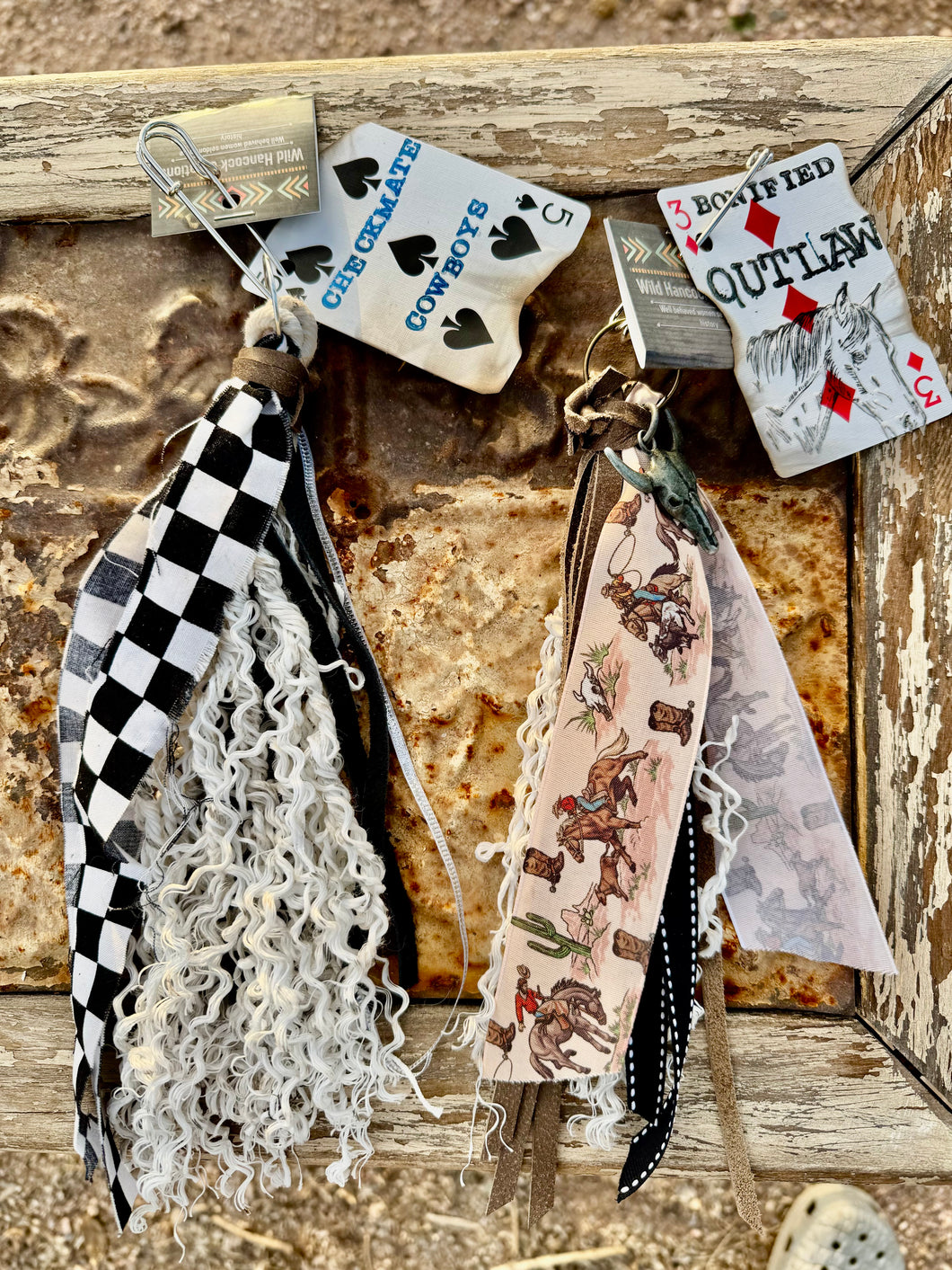 CHECKMATE COWBOYS / BONIFIED OUTLAW Key Chain