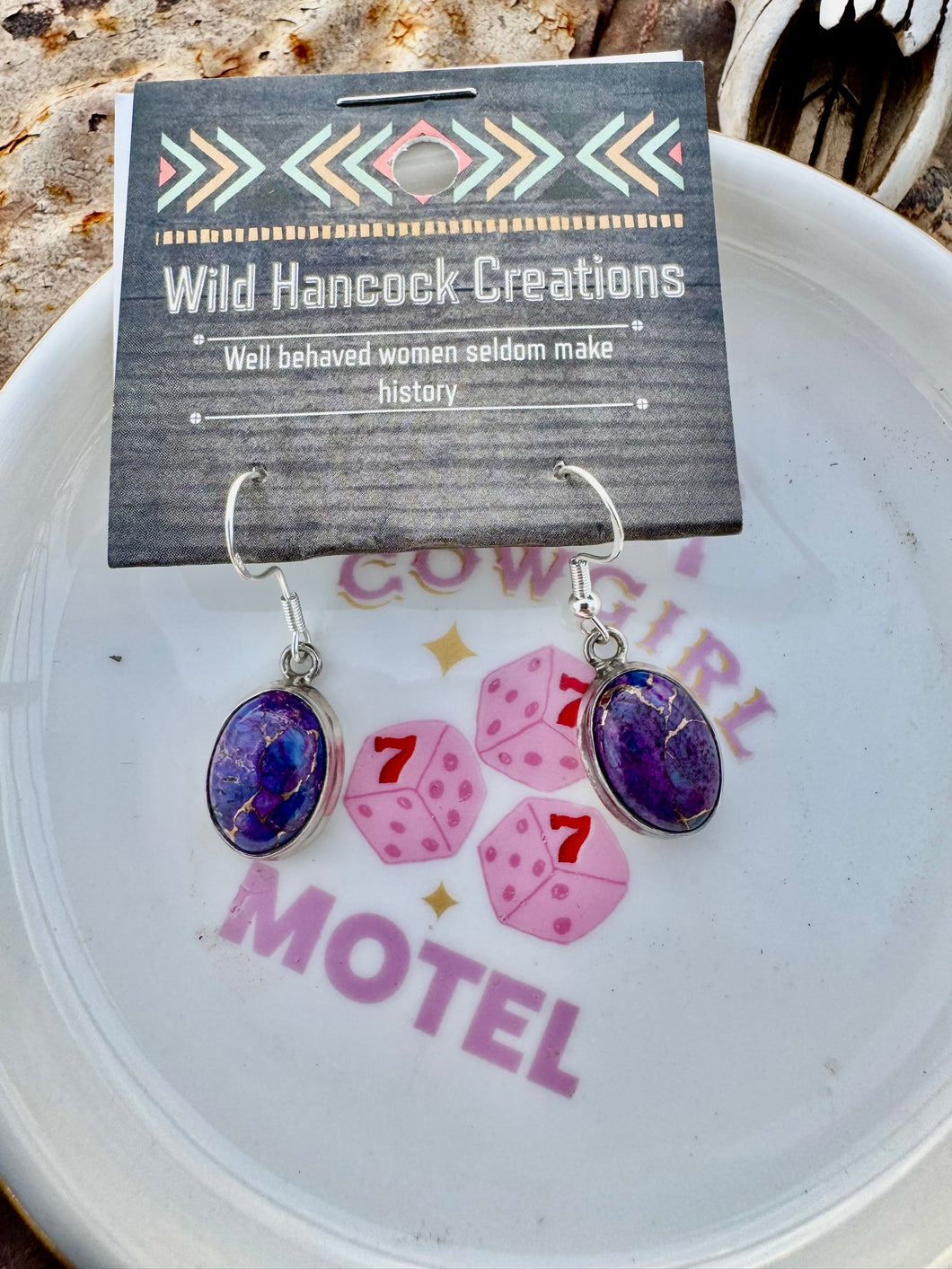Purple Mojave Earrings