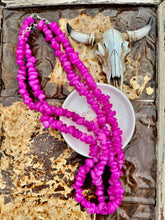 Load image into Gallery viewer, Fuchsia Pink Cowgirl Necklace
